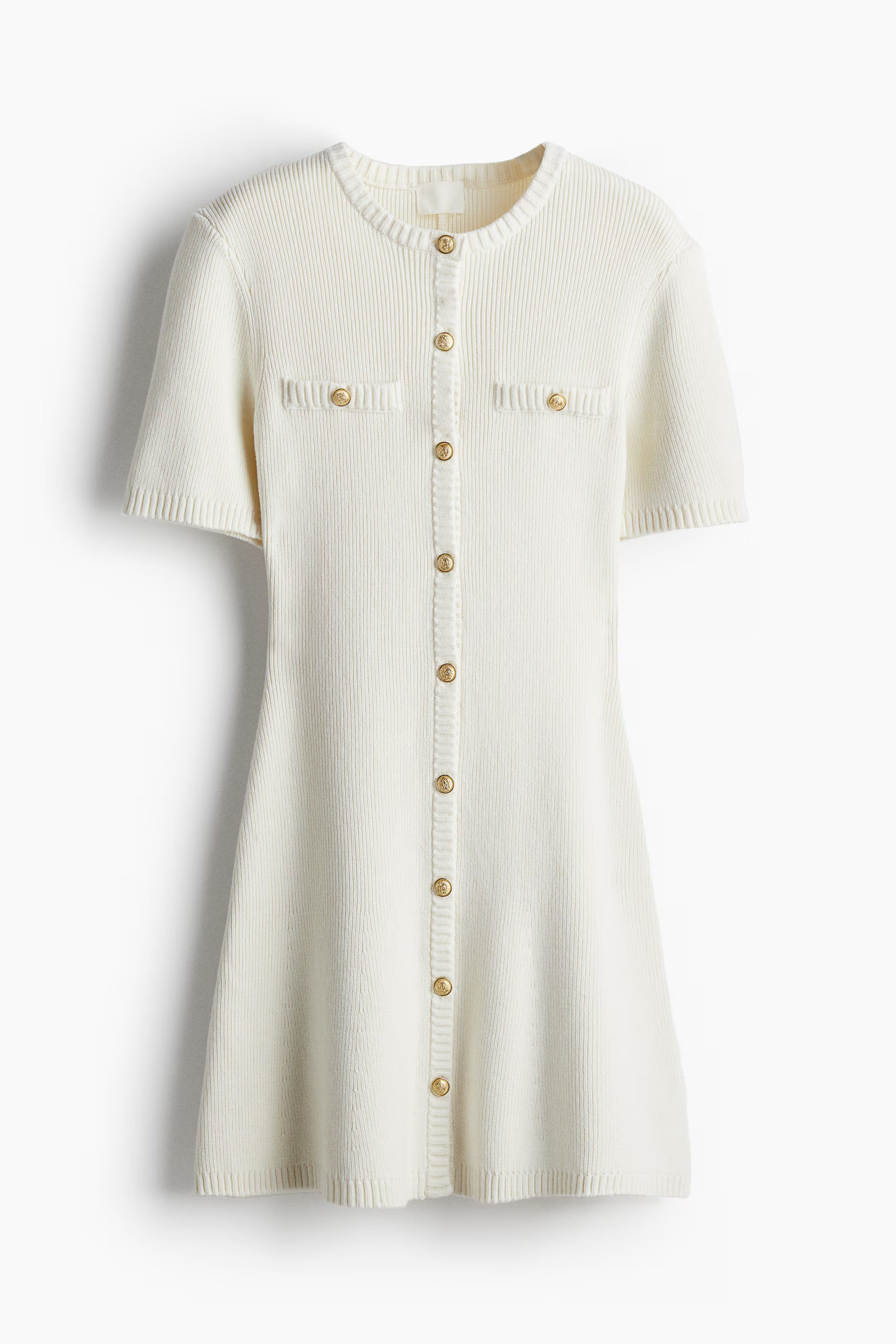 Jess | Ribbed button-through dress