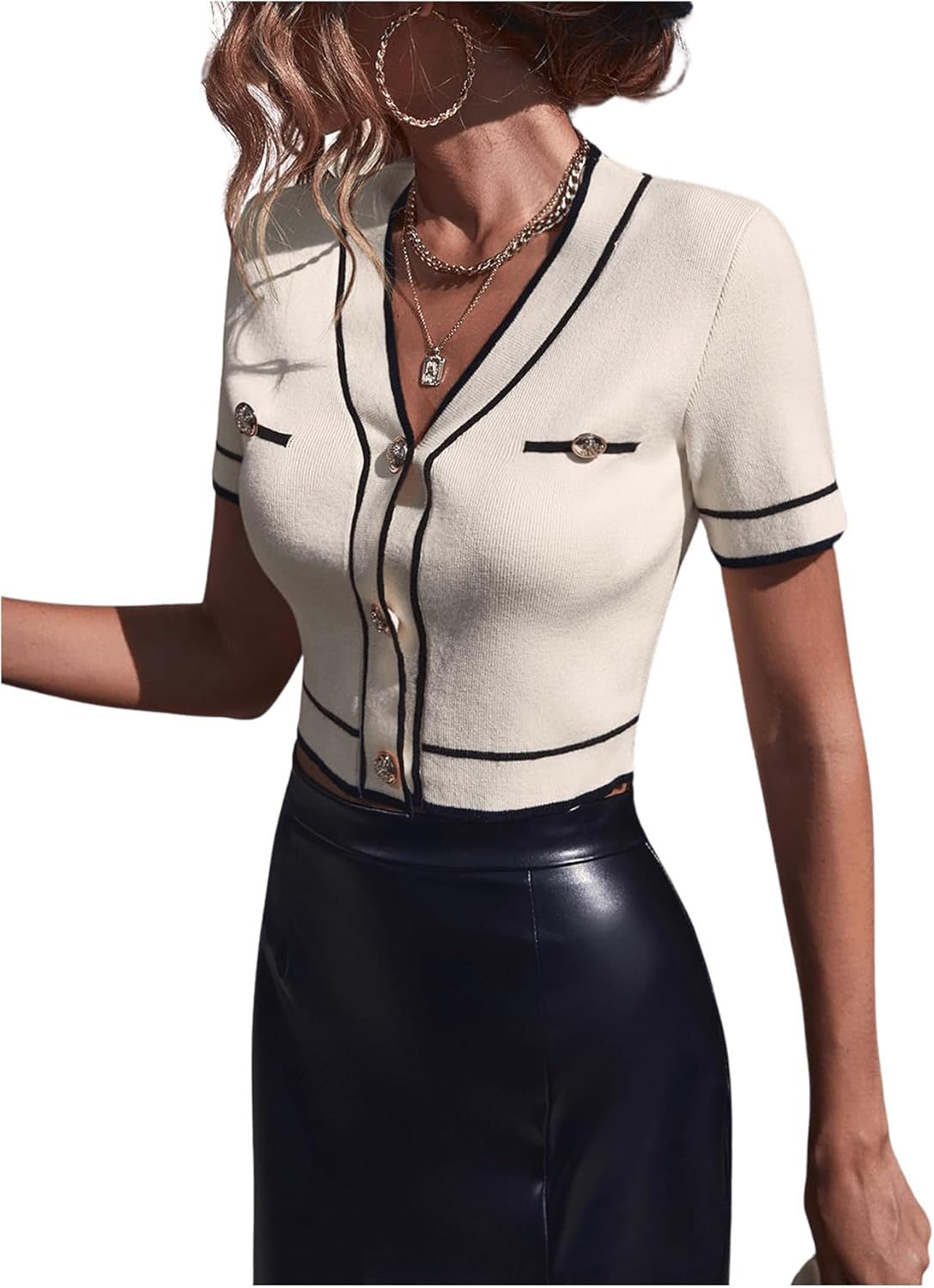 Bella | Casual V Neck Top