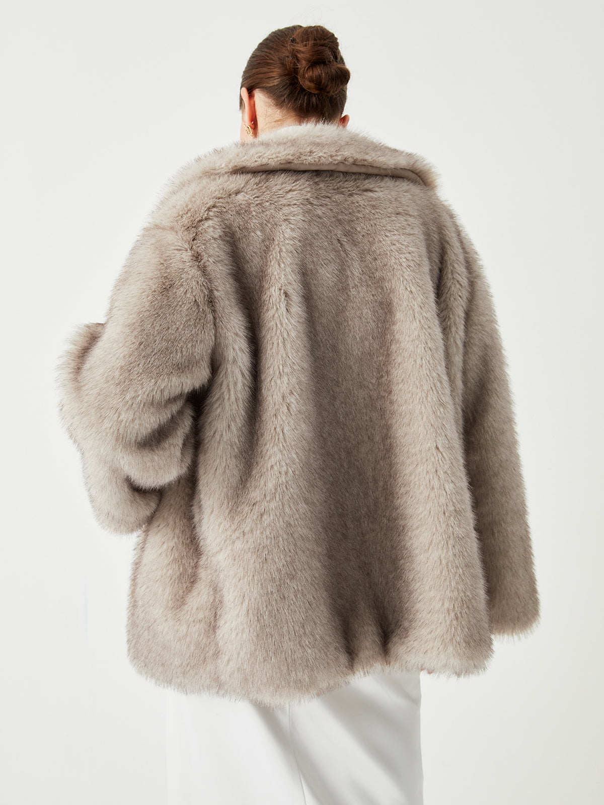 Jenny | Oversized Collared Faux Fur Coat