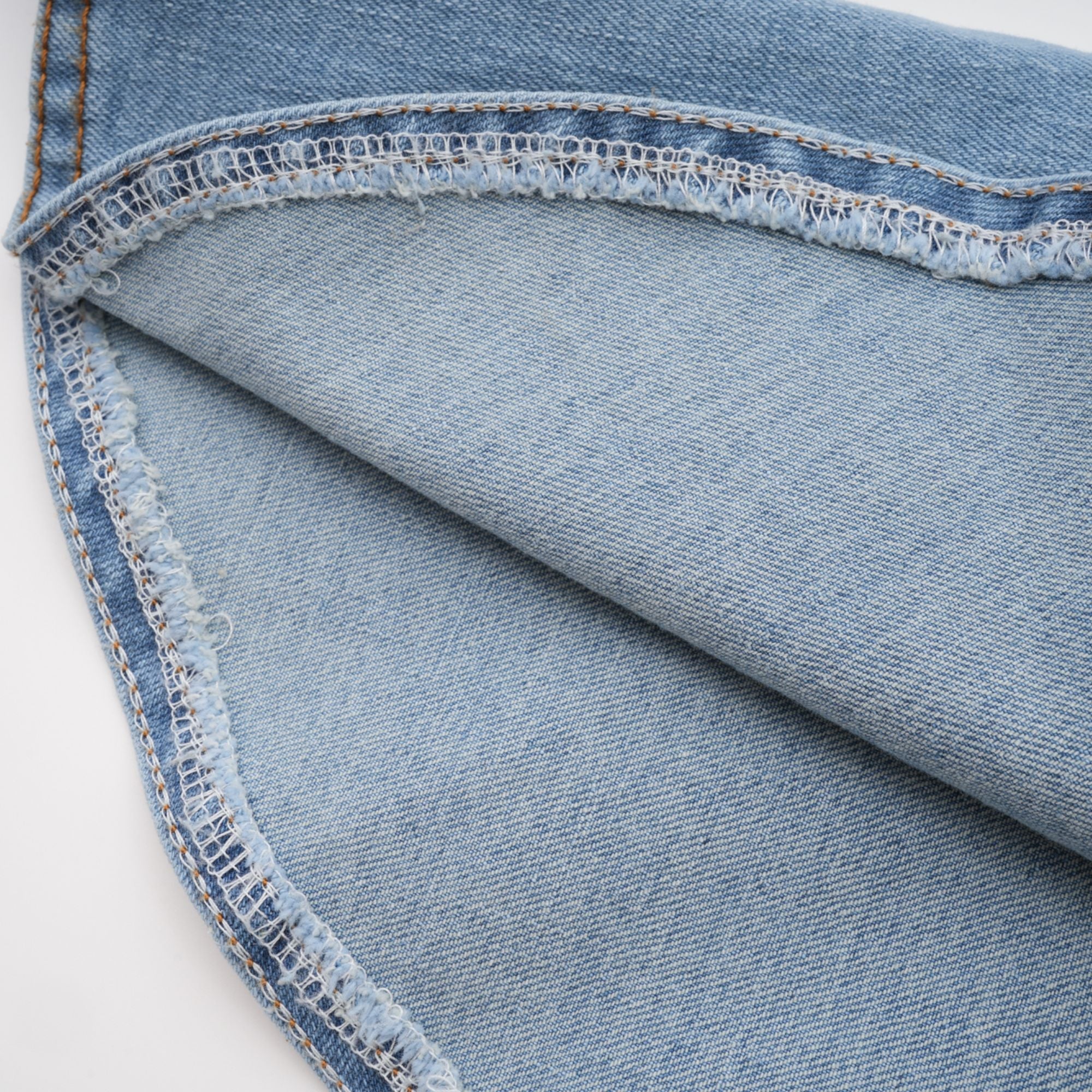 Katy | denim flounce-hem skirt