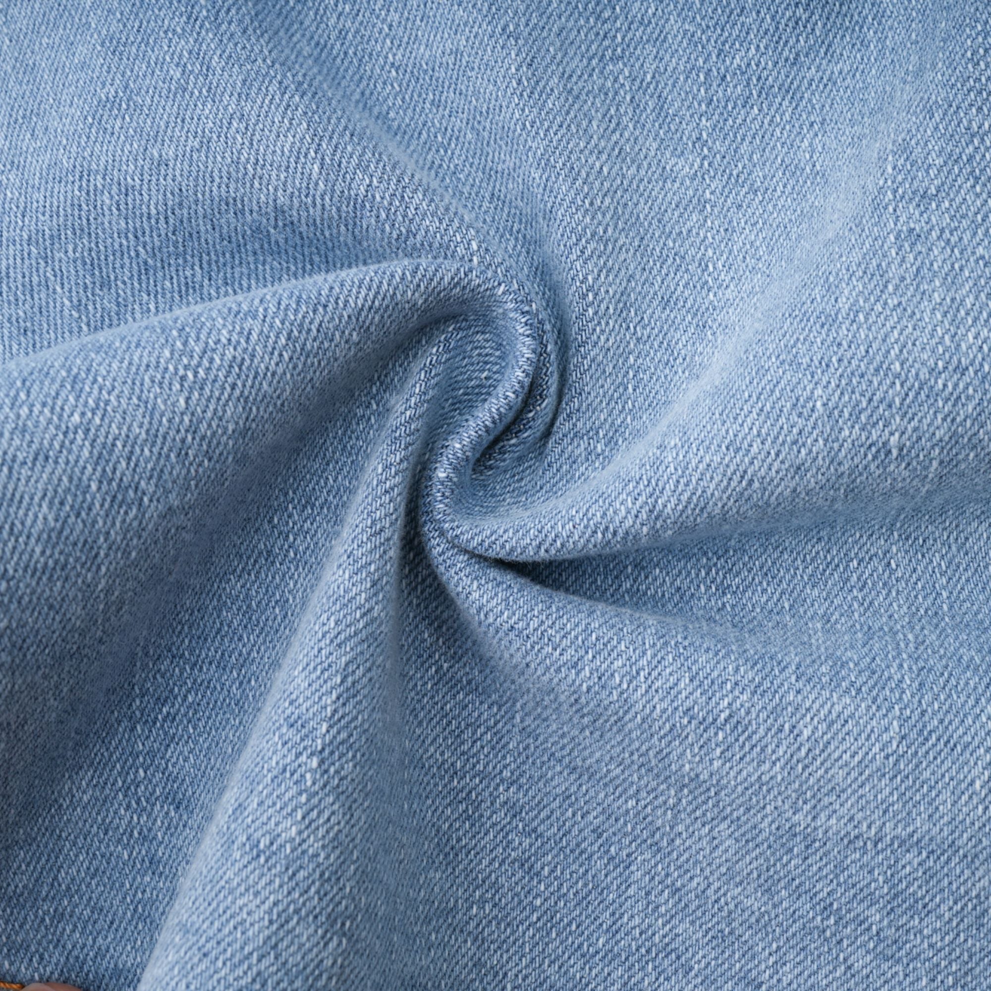 Katy | denim flounce-hem skirt