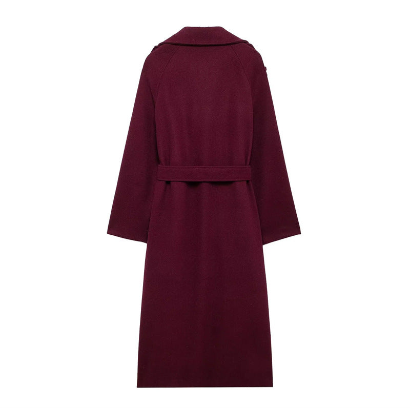Evy | Classy Burgundy Coat
