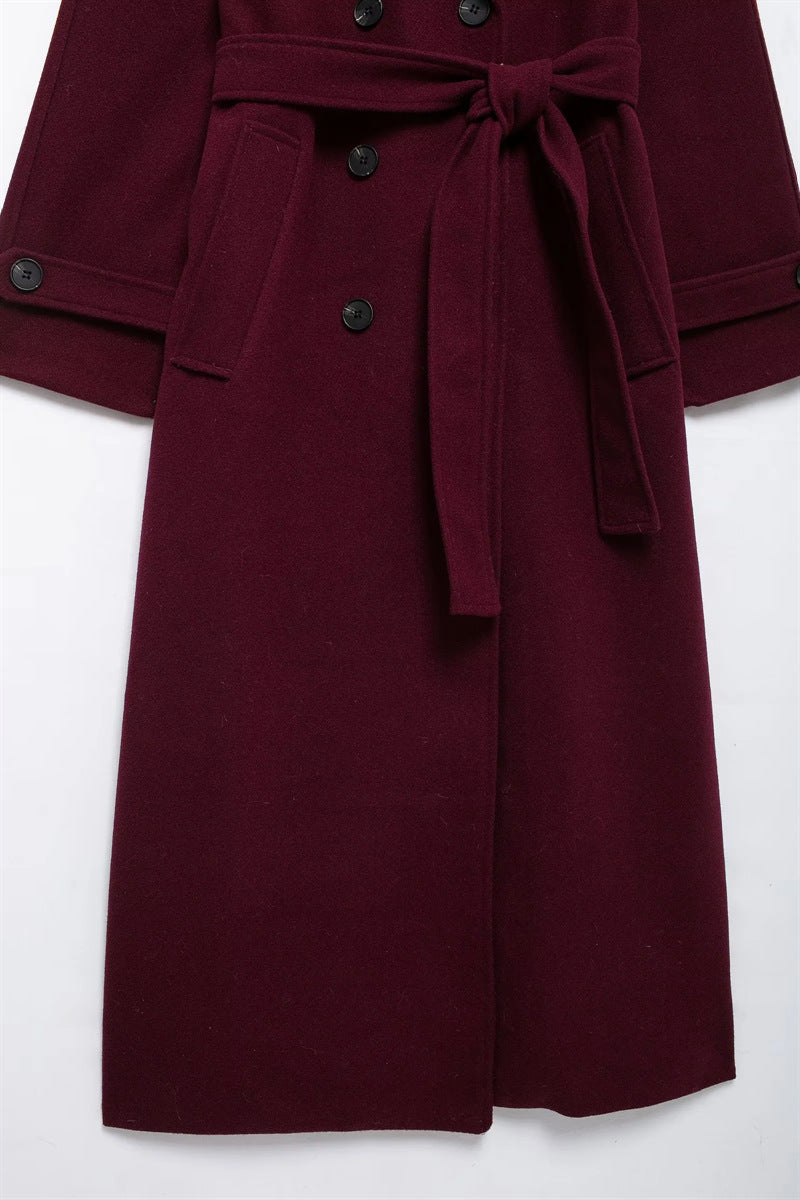 Evy | Classy Burgundy Coat