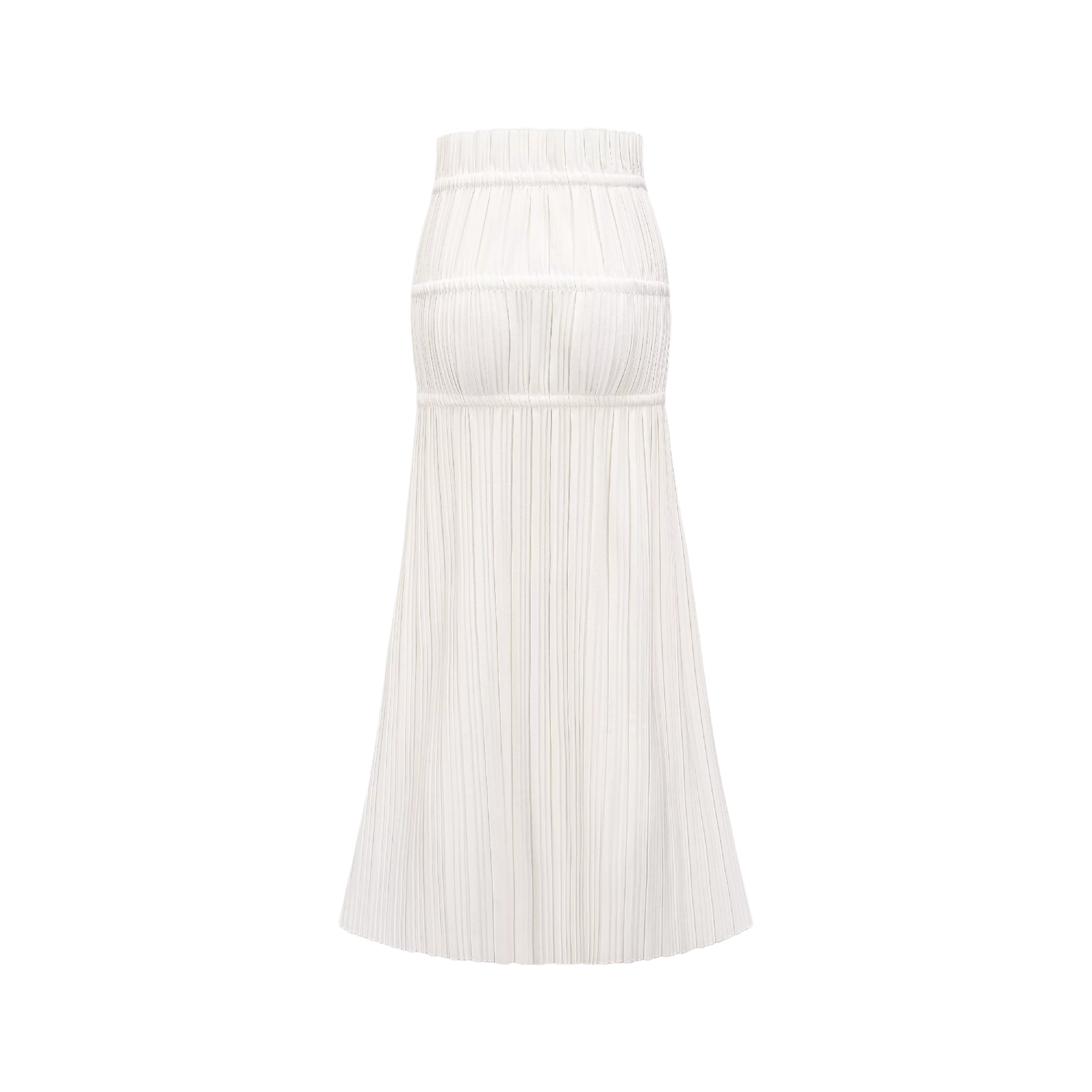 Tiffy | drawstring pleated maxi skirt