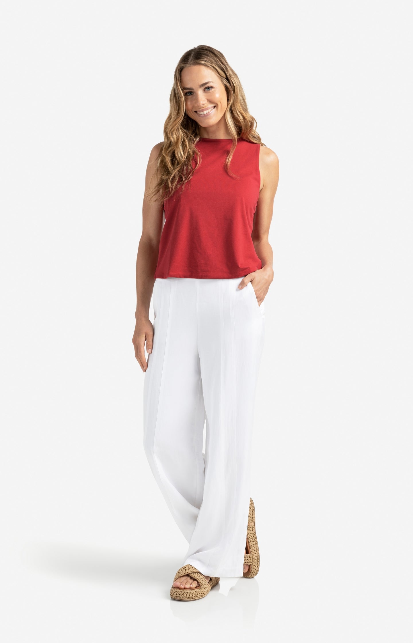 Emmy | Sleeveless top with cut-out details
